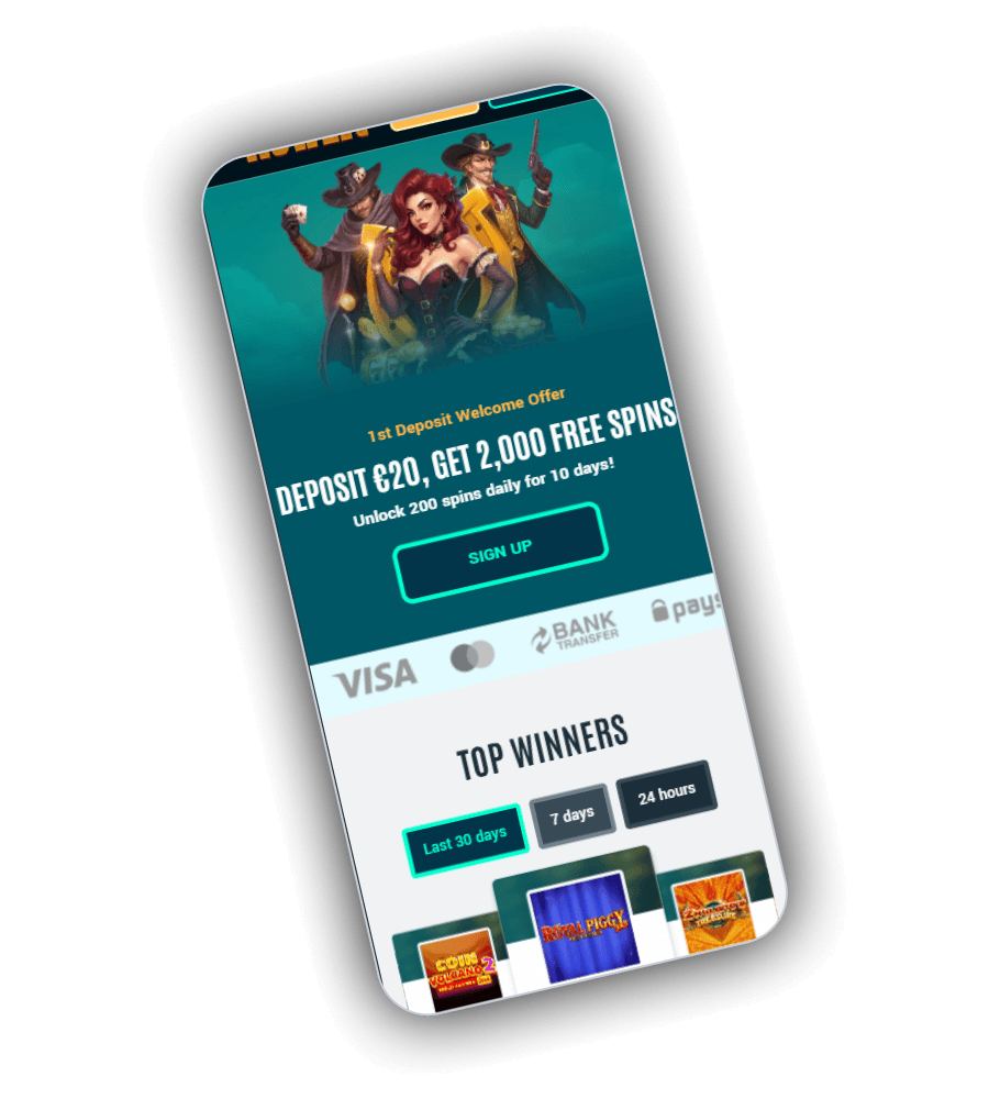 Howzit Casino on mobile